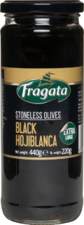 A Jar of Fragata Stoneless Hojiblanca Black Olives