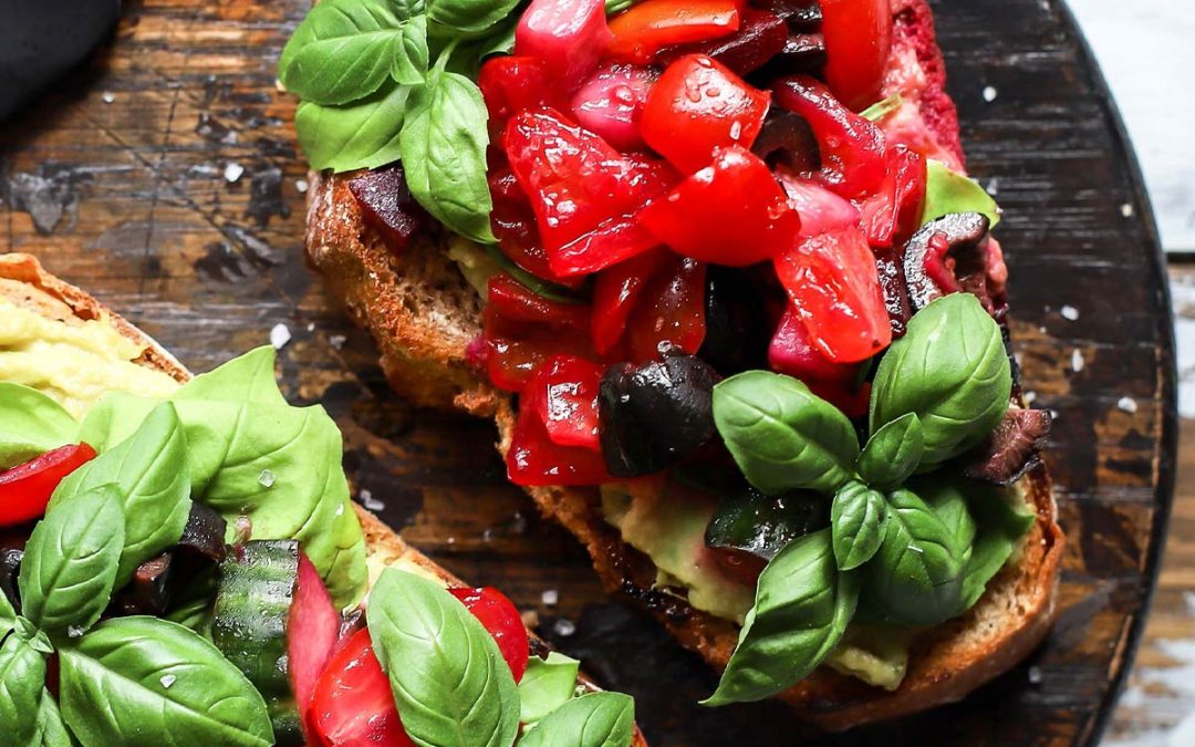 Beetroot And Olive Bruschetta