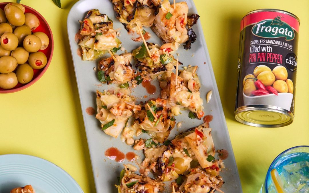 Cabbage and Olive Crush Bites