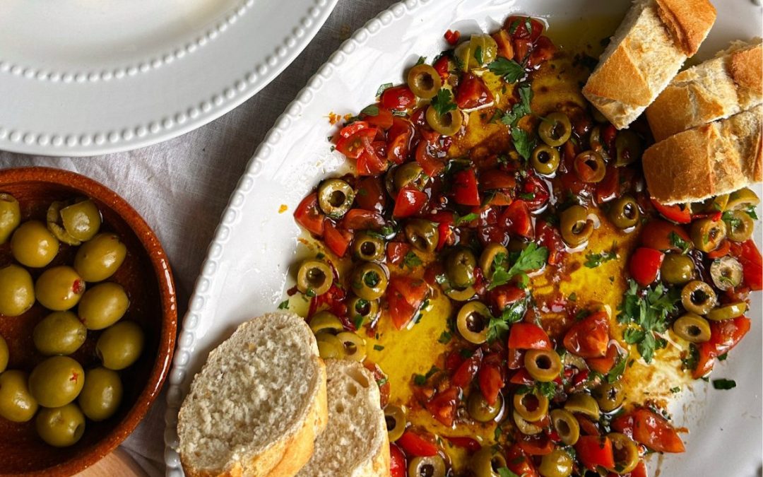 Olive-Loaded Dipping Oil